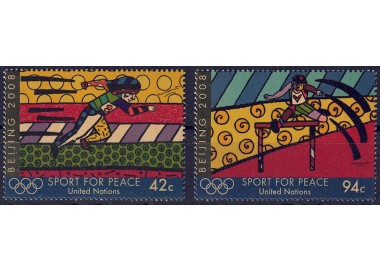 UN NEW YORK 2008 Sport for peace 2v MNH**