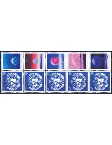 UN NEW YORK 2006 UN emblem 5v MNH**