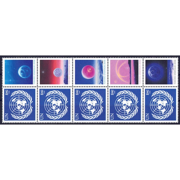 UN NEW YORK 2006 UN emblem 5v MNH**