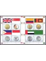 ONU NEW YORK 2008 Bandiere e monete (3ª serie) BF MNH**