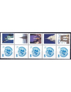UN NEW YORK 2008 UN emblem (New York) 5v MNH**