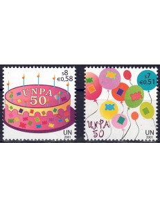 UN VIENNA 2001 Postal Administration 2v MNH**