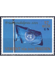 UN VIENNA 2001 Nobel Peace Prize MNH**