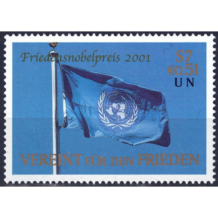 UN VIENNA 2001 Nobel Peace Prize MNH**