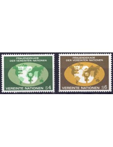 UN VIENNA 1980 UN for women 2v MNH**