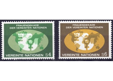 UN VIENNA 1980 UN for women 2v MNH**
