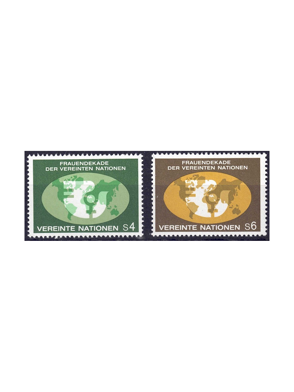 UN VIENNA 1980 UN for women 2v MNH**