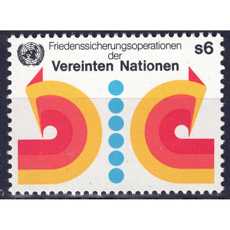 ONU VIENNA 1980 Mantenimento della pace MNH**