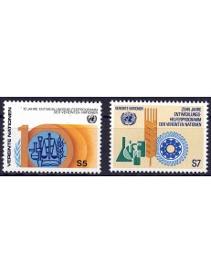 UN VIENNA 1981 Volunteer Programme 2v MNH**