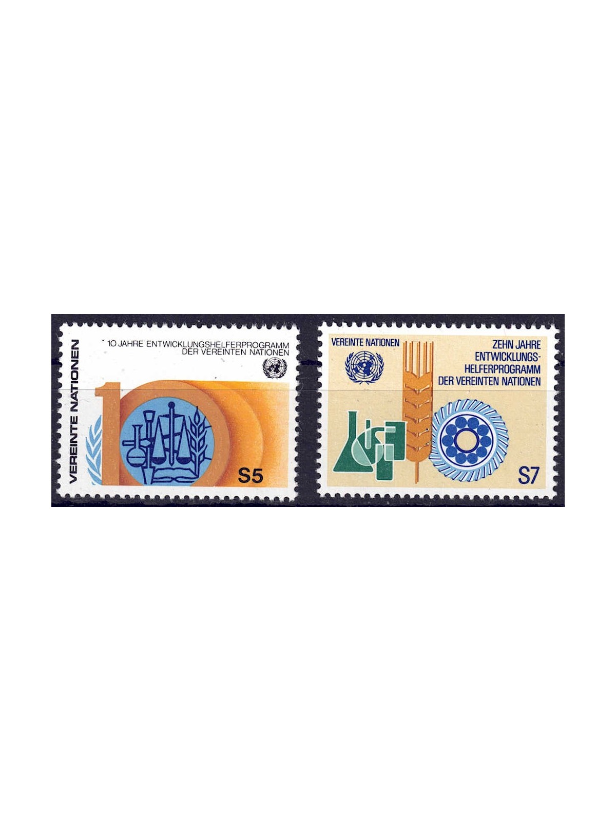 UN VIENNA 1981 Volunteer Programme 2v MNH**