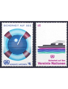 ONU VIENNA 1983 Sicurezza in mare 2v MNH**