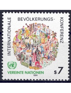 ONU VIENNA 1984 Conferenza sulla popolazione MNH**