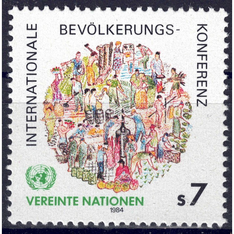 ONU VIENNA 1984 Conferenza sulla popolazione MNH**