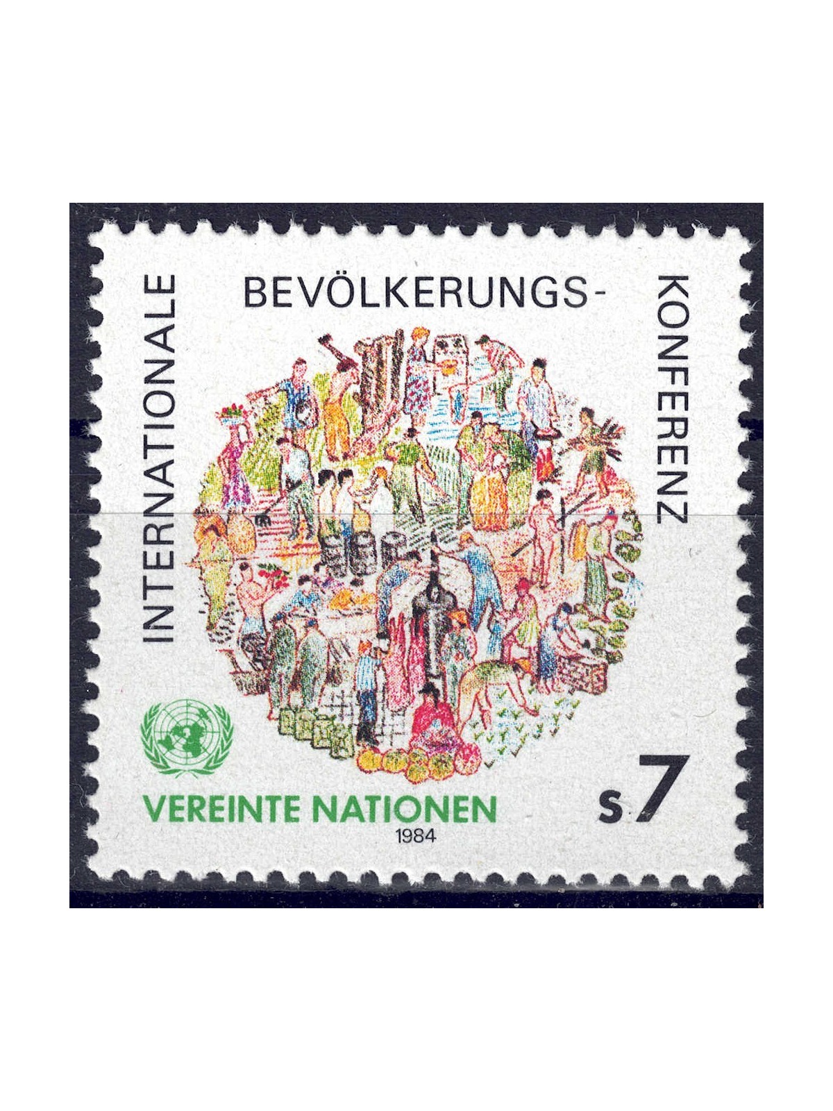ONU VIENNA 1984 Conferenza sulla popolazione MNH**