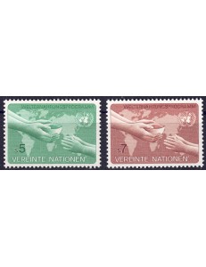 UN VIENNA 1983 Food program 2v MNH**