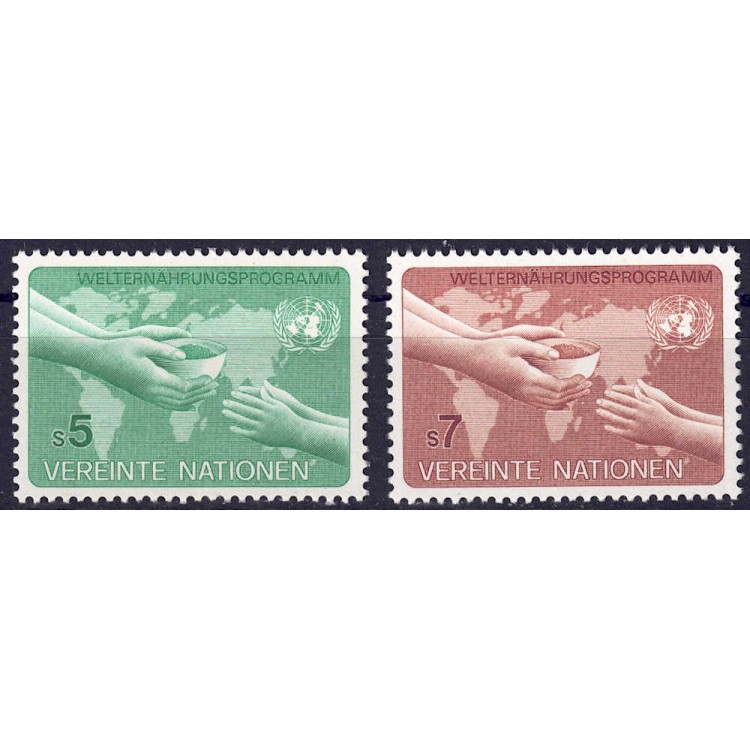 ONU VIENNA 1983 Programma alimentare 2v MNH**