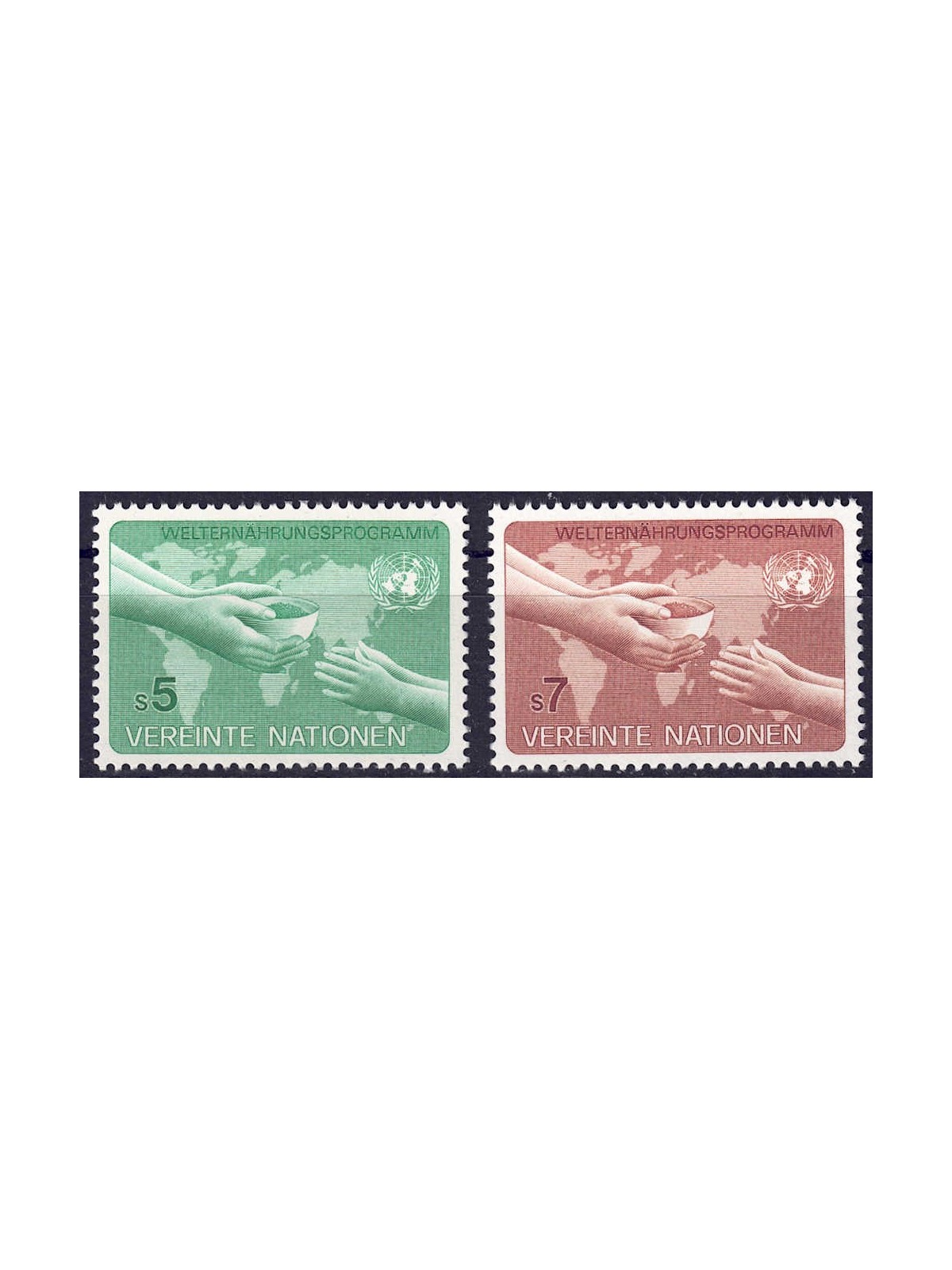 UN VIENNA 1983 Food program 2v MNH**