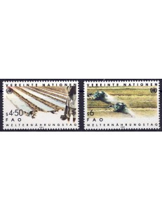 UN VIENNA 1984 World Food Day 2v MNH**