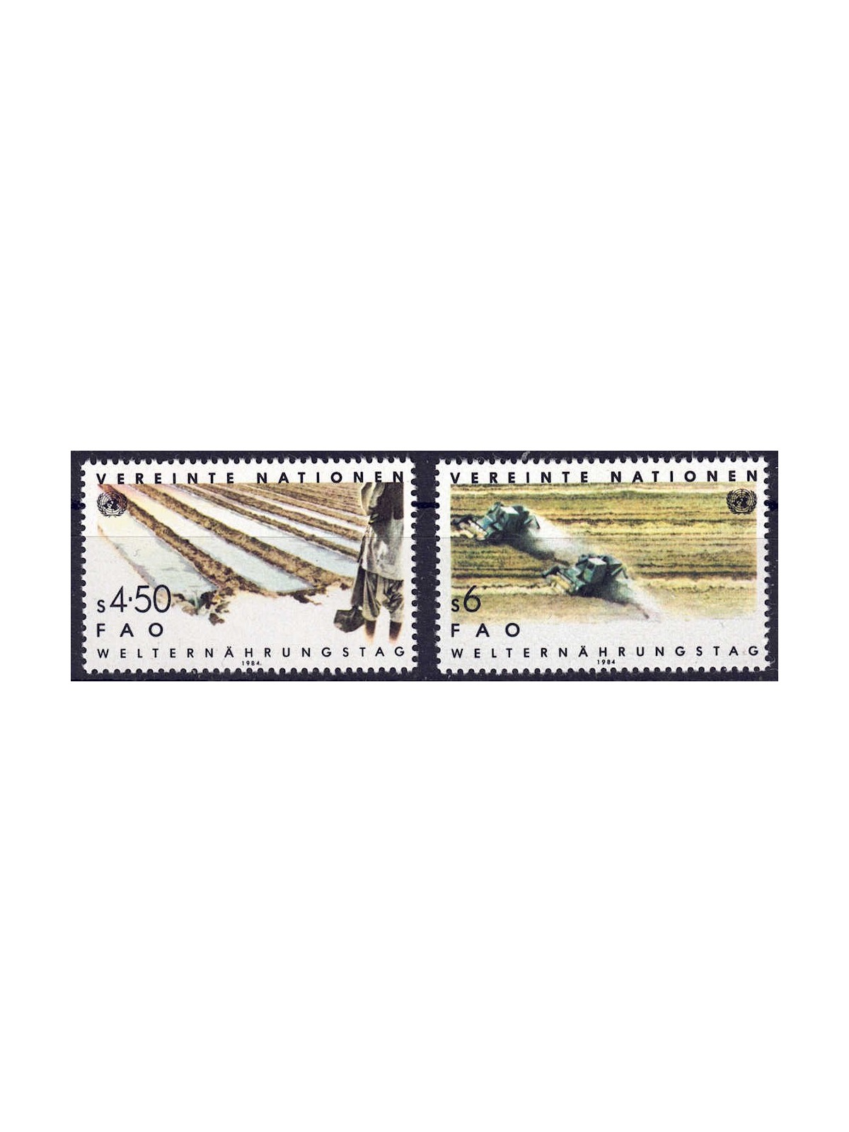 UN VIENNA 1984 World Food Day 2v MNH**