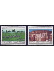 UN VIENNA 1984 World Heritage 2v MNH**