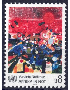 UN VIENNA 1986 Africa in crisis MNH**