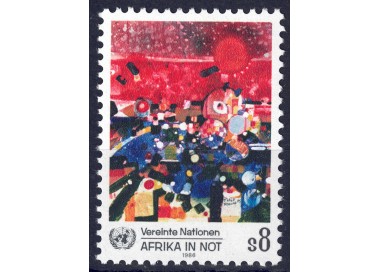 UN VIENNA 1986 Africa in crisis MNH**