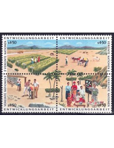 ONU VIENNA 1986 Programma di sviluppo 4v MNH**