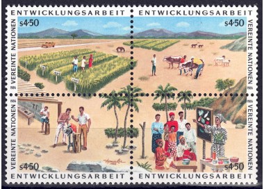 UN VIENNA 1986 Development Programme 4v MNH**