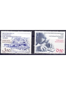 UN VIENNA 1986 Philately 2v MNH**