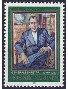 ONU VIENNA 1987 Trygve Lie MNH**