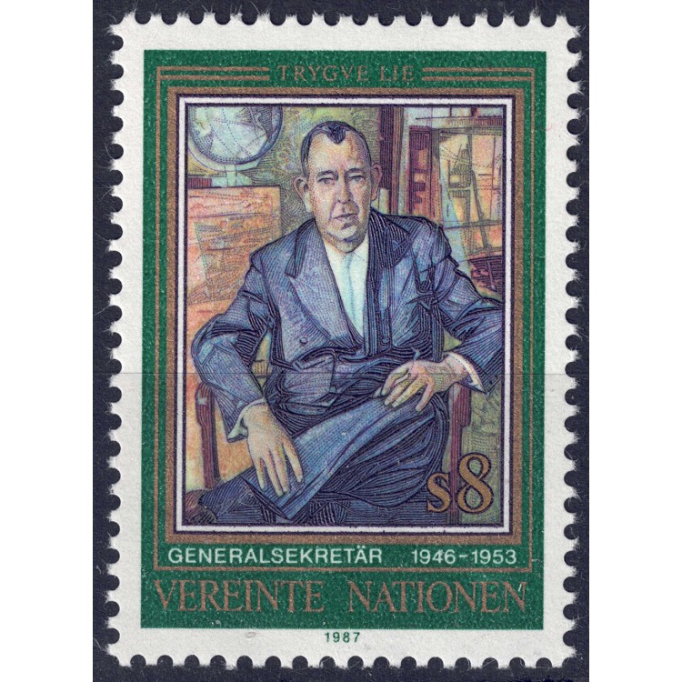 UN VIENNA 1987 Trygve Lie MNH**