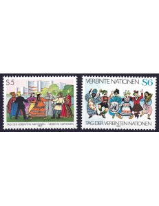 UN VIENNA 1987 United Nations Day 2v MNH**