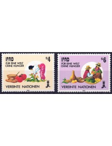 UN VIENNA 1988 Agricultural Development 2v MNH**