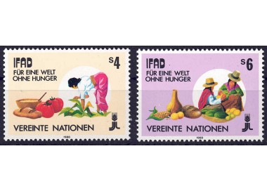 ONU VIENNA 1988 Sviluppo dell'agricoltura 2v MNH**