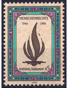 ONU VIENNA 1988 Diritti dell'Uomo MNH**