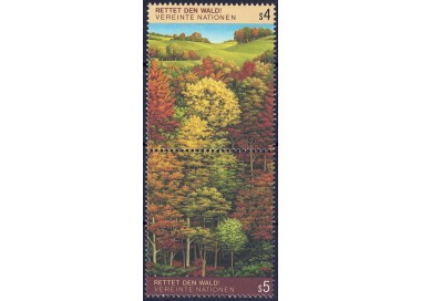 UN VIENNA 1988 Survival of the Forests 2v MNH**