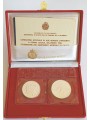 SAN MARINO 1990 Dittico del Campionato mondiale di calcio, 2 Monete in Argento FDC
