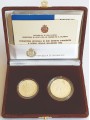 SAN MARINO 1990 Diptych of the Football World Cup, 2 Silver Proof Coins