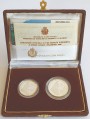 SAN MARINO 1988 Dittico della XV e XXIV Olimpiade 2 Monete in Argento Fondo Specchio