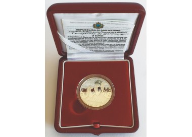 SAN MARINO 2005 Moneta in argento delle Olimpiadi invernali Torino 2006 Fondo Specchio