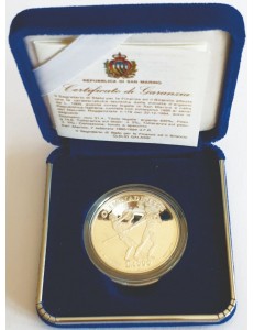 SAN MARINO 1995 Moneta in argento della XXVI Olimpiade Fondo Specchio