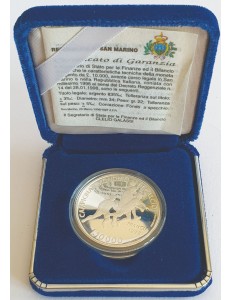SAN MARINO 1998 FIFA World Cup Silver Coin Proof