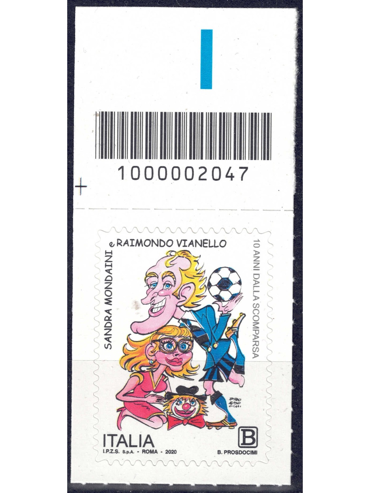 ITALY 2020 Sandra Mondaini and Raimondo Vianello CB 2047 ass