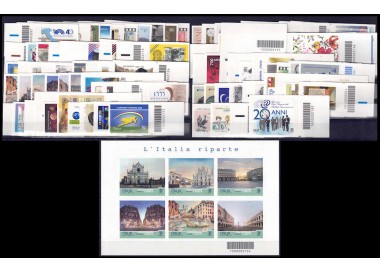 ITALY 2021 Complete Year with barcode 93v + 1 s/s MNH**