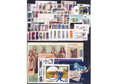 ITALY 2009 Complete year 68v + 6 s/s MNH**