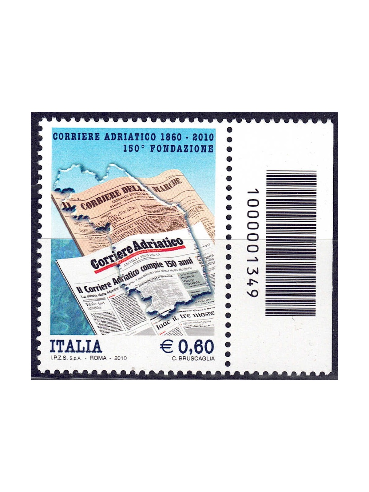 ITALIA 2010 Corriere Adriatico CB 1349