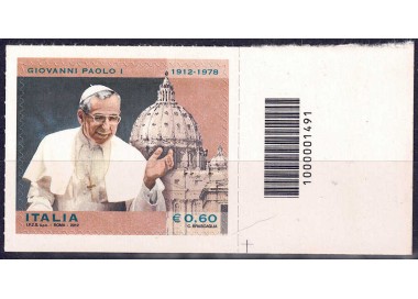 ITALY 2012 Pope John Paul I CB 1491 aid