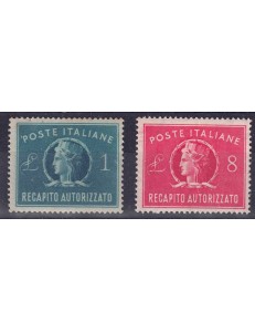 ITALY 1947 Authorized delivery 2v MNH**