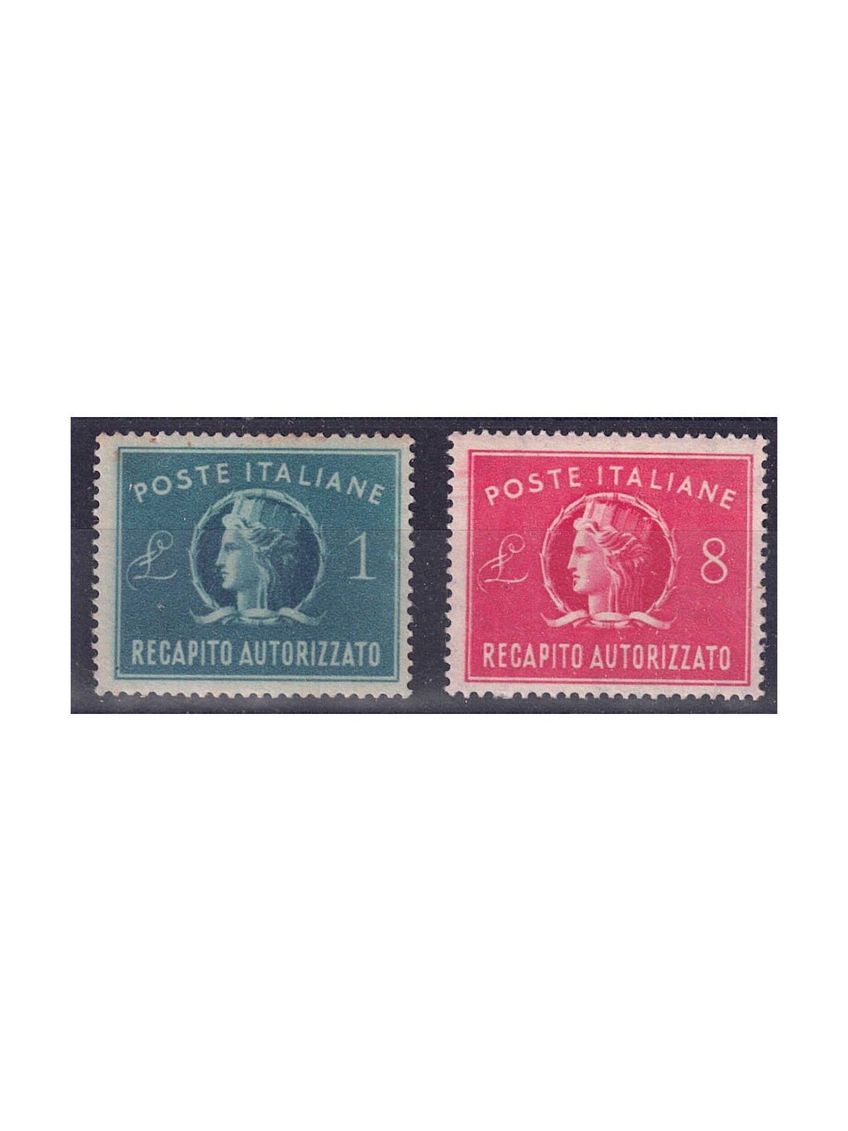 ITALY 1947 Authorized delivery 2v MNH**