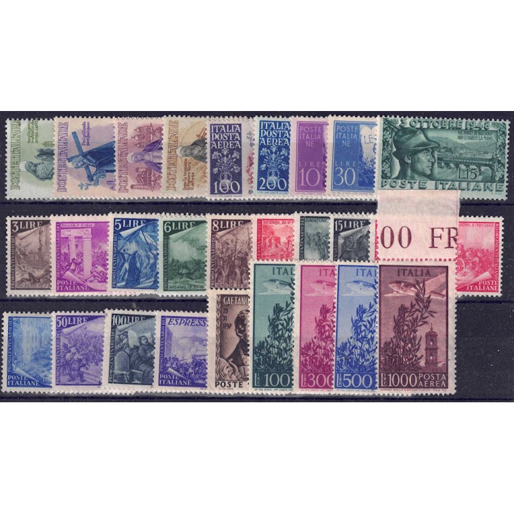 ITALY 1948 Complete Year 27v MNH**